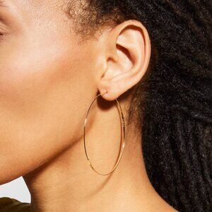 LANA Flat Magic 14K Hoop Earrings